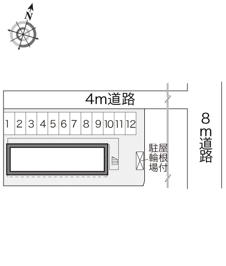 ★手数料０円★前橋市昭和町３丁目　月極駐車場（LP）